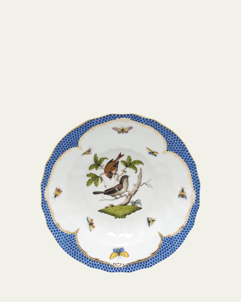 Rothschild Blue Motif 04 Rim Soup Bowl